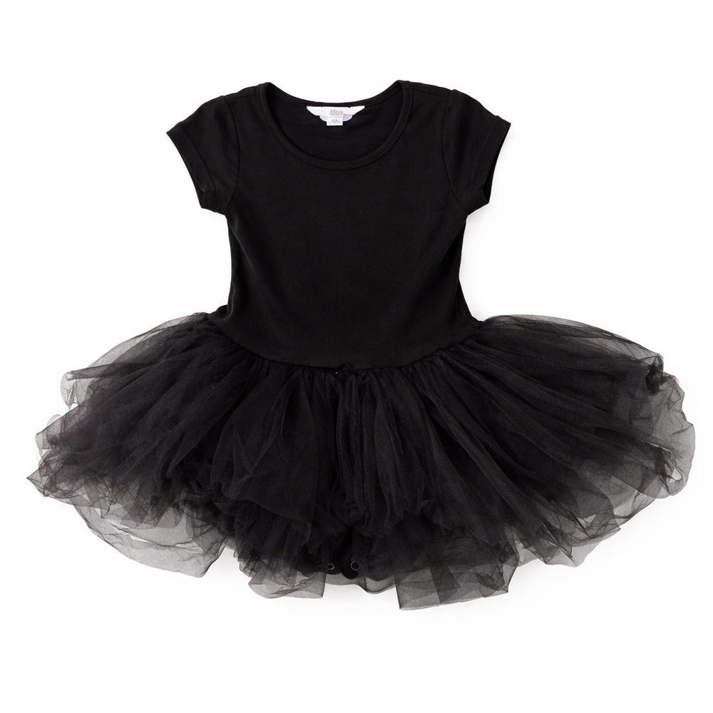 I Love Plum Girls Black Tutu Dress Size 6 Ballet Party Dress Like New